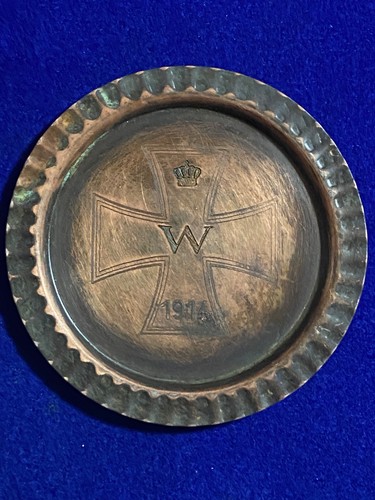 WW1 German Iron Cross Military Ashtray
