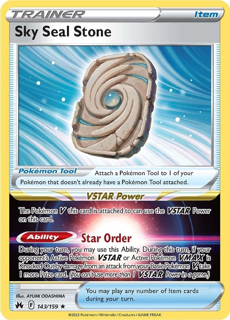 Sky Seal Stone - [CRZ - 143/159] - NM - Holofoil - SWSH: Crown Zenith - Pokemon