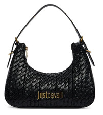 JUST CAVALLI 80RA4BG6 ZSD90 JC G PLISSE BORSA DONNA SOFT NAPPA POLIURETANO NERO