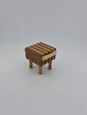 Concord Butcher Block Table Dollhouse Furniture Original Box 1:12 Miniatures