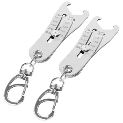 Bolt Size Finder Tool Stainless Steel Thread Gauge 5/16 to 1 Inch and 8mm to