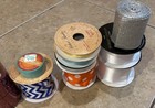 Decorative Mesh Ribbon Mum Wreath Lettering Glitter Bells Craft Supplies Lot  — photo 3