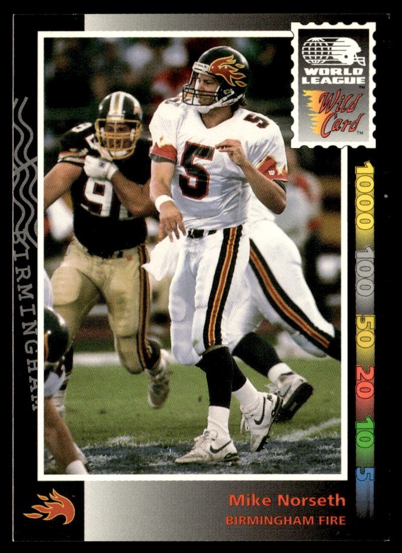 1992 Wild Card World League - Mike Norseth #96 (RC) for sale