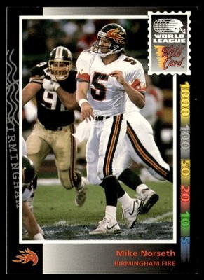 1992 Wild Card World League - Mike Norseth #96 (RC) for sale