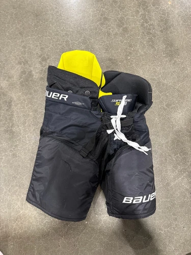 Pantalon de hockey noir occasion junior moyen Bauer Supreme S29