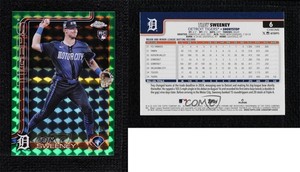 2025 Topps Chrome Green Geometric Refractor /99 Trey Sweeney #6 Rookie RC