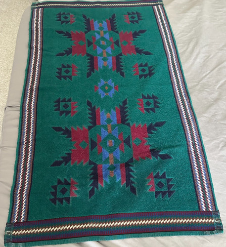 Vintage Fieldcrest 7 Piece Towel Set Southwestern 100% Cotton 1980s-1990s EUC