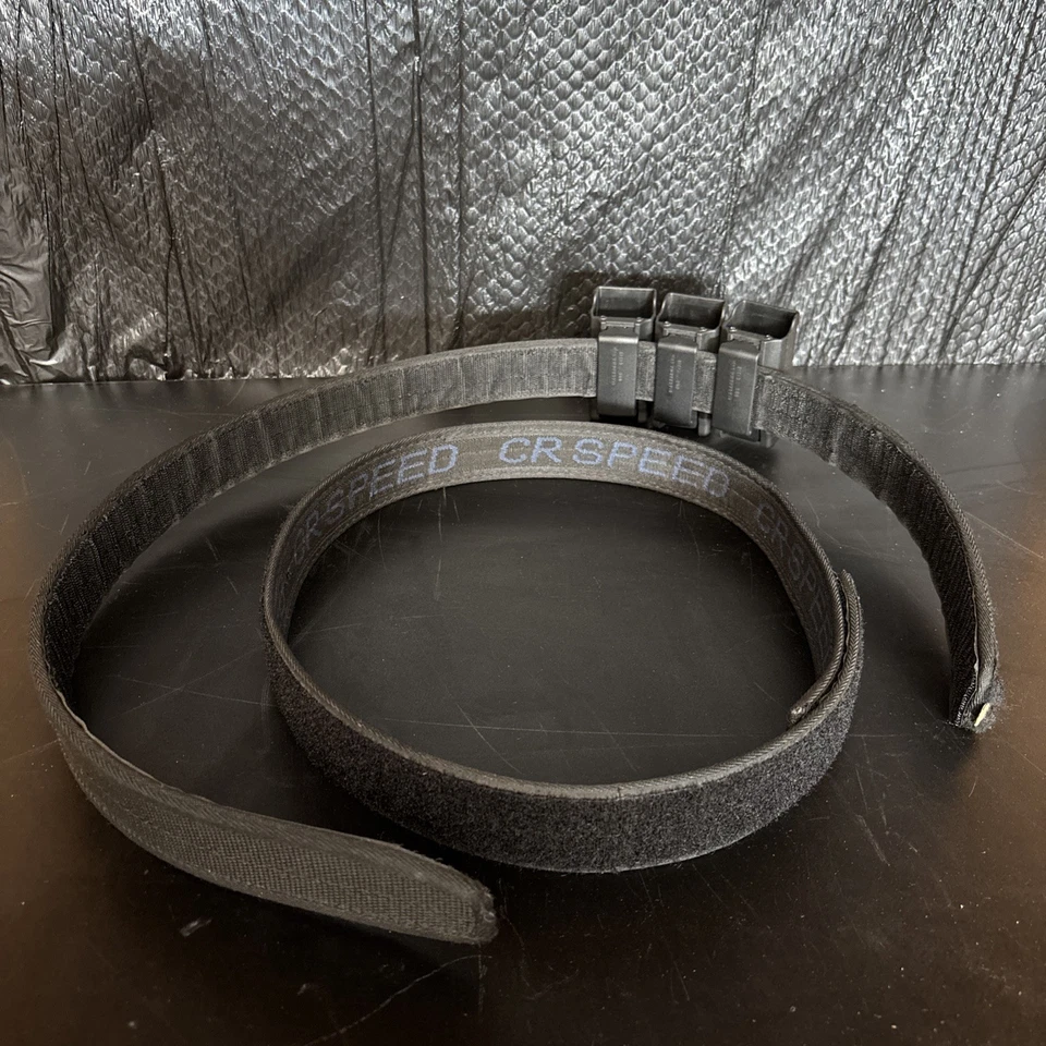 3) Blackhawk Single Stack 9mm/.40 Mag Holders W/ 2 Belts - Image 3 of 4