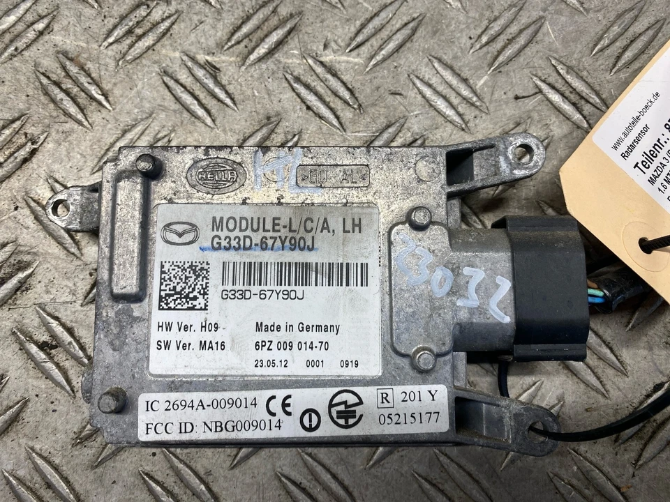87685 Sensore radar MAZDA 3 (BL) G33D67Y90J - Immagine 3 di 4