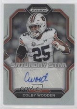 2023 Prizm Draft Picks Saturday Star Signatures Silver Colby Wooden Auto pe8