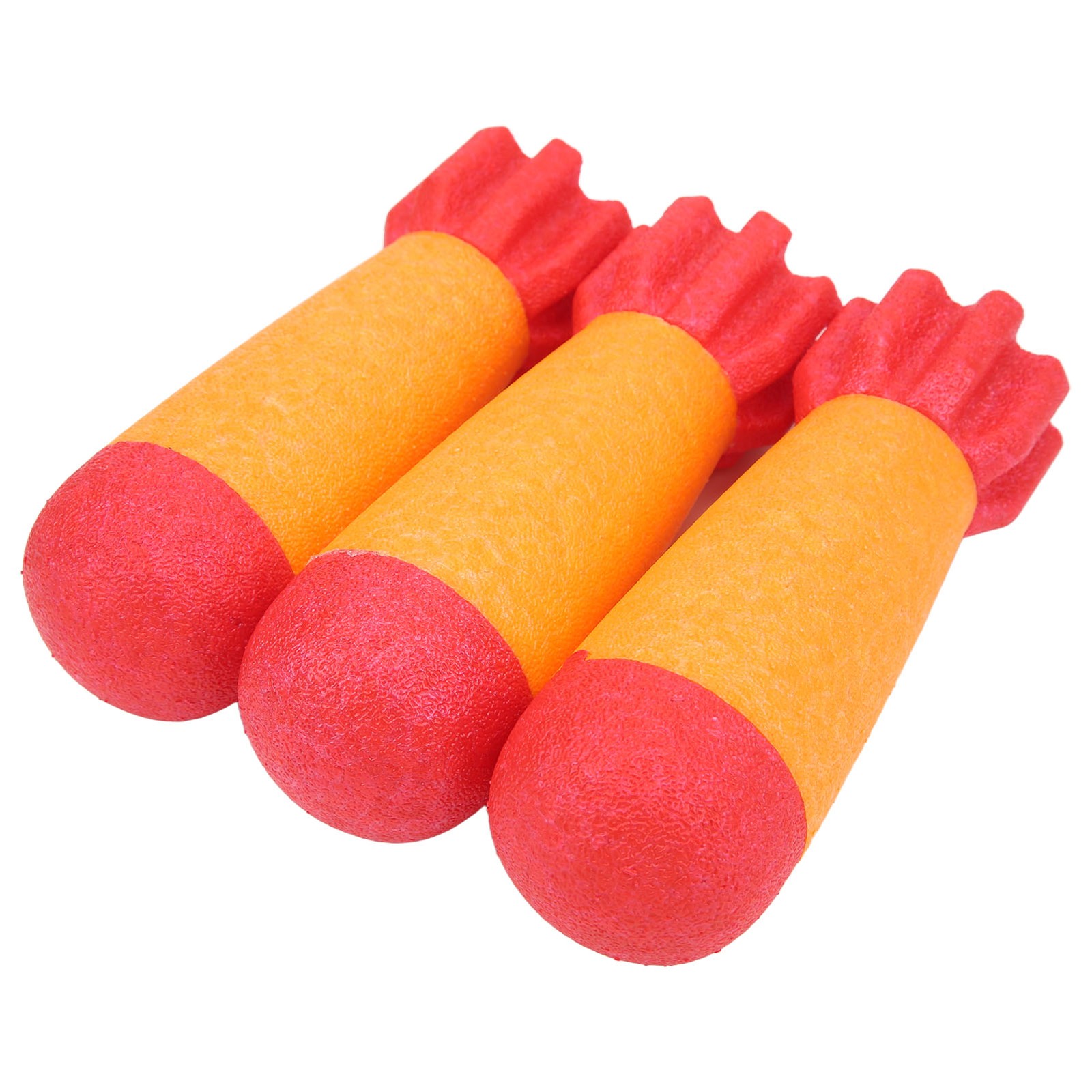3pcs EVA Hollow Foam Dart Shooting Ball Soft Foam Rocket Ball Shooting Game