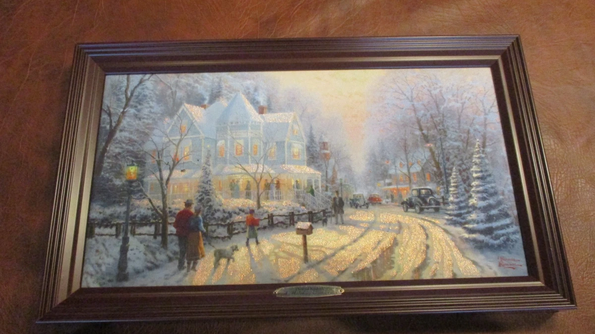 Thomas Kinkade Holiday Gathering In other Thomas Kinkade