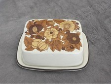 Rosenthal Studio Line Terra Prato Beige Braun,Butterdose,70er Jahre,Top