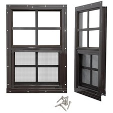 Flush Mount Small Window for Shed, Chicken Coop - 2 Pack