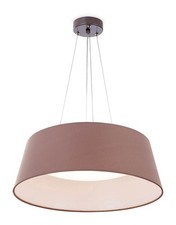 Taupe LED Pendant Ceiling Light – Large 46 cm Shade with Integrated LEDs & Ad...