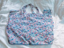 Cath Kidston Foldaway Pushchair Tote Bag Blue Floral Pattern