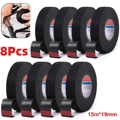 #ad 8 Rolls Cloth Tape Wire Electrical Wiring Harness Car Auto SUV truck 19mm*15m US $11.69