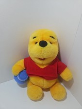 Mattel Disney Winnie The Pooh Bear w/ Honey Pot 1997 Stuffed 10  Plush Toy