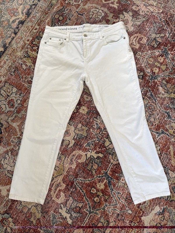 Vineyard Vines Women 12 White Skinny Capris
