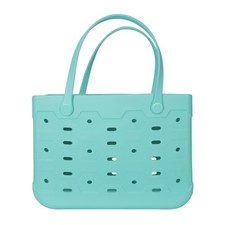  Large All Purpose Flex Laundry Tote, Teal – Waterproof & Washable – 18" W x