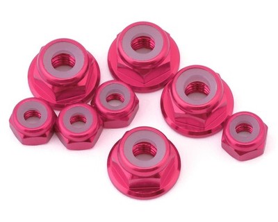 3セット 175RC Yokomo RookieSpeed RS1.0 Aluminum Nut Kit (Pink) (8) [175