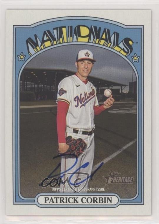 2021 Topps Heritage Real One Patrick Corbin #ROA-PC Auto 0e5i