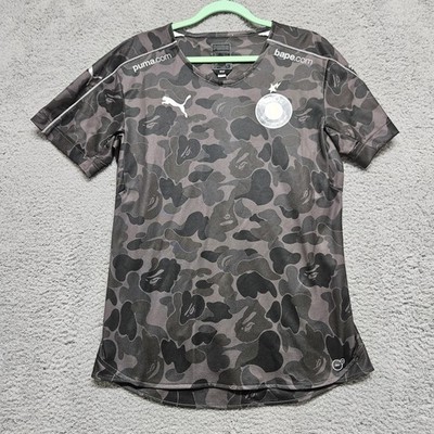 BAPE Puma Shirt Mens Small Camo BAPE FC Soccer Jersey DryCell A