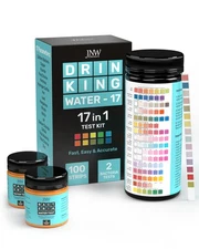 17-In-1 Drinking Water Test Kit - 100 Strips + 2 Bacteria Tester Kits - Well, Ta