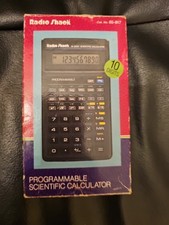 Vintage Radio Shack Programable Scientific Calculator 10 Digits
