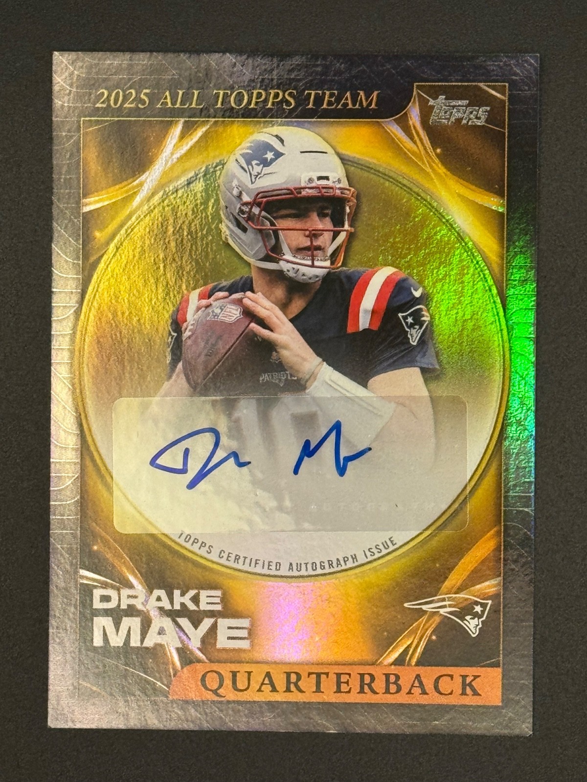 2026 Topps Flagship DRAKE MAYE New England Patriots ~ 2025 All Topps Team AUTO