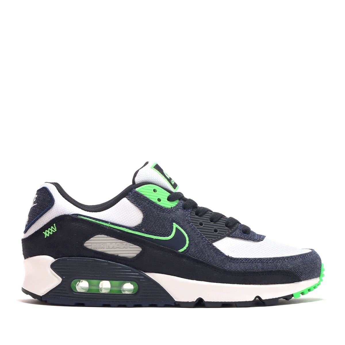 Size 8.5 - Nike Air Max 90 SE Black Scream Green for sale online