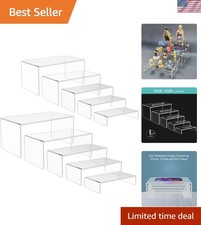 Elegant 10 PCS Acrylic Display Stand Set - 5 Sizes for Collectibles  Jewelry