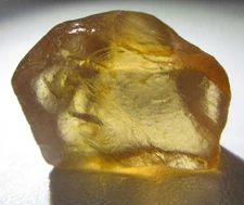 Yellow Zircon Facet Rough From Tanzania. 9.25 Crt