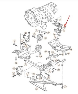 New Genuine AUDI A4 B8 Gearbox Mount Support 8K0399115T 2008-2014
