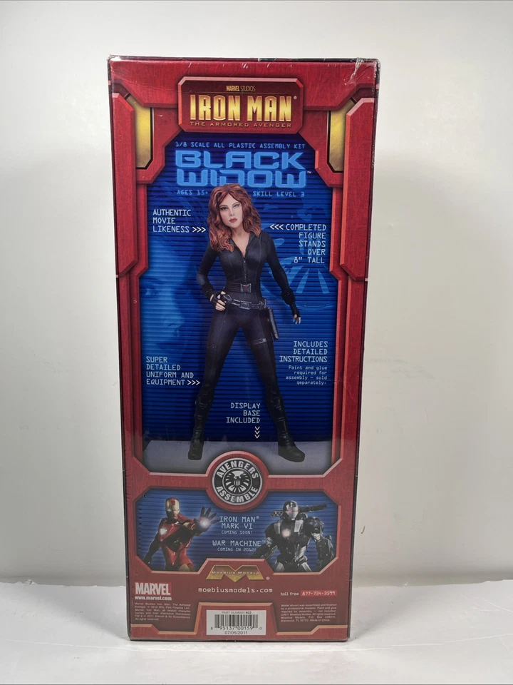 Marvel Iron Man Black Widow Moebius Model Kit 1/8th Scale - Image 2 of 4