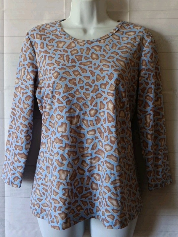 J. Mclaughlin Size M Printed Catalina Cloth Pullover Top