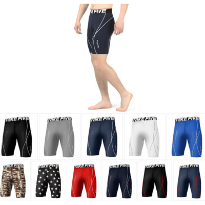 Take Five Mens Skin Tight Compression Base Layer Running Pants Leggings 12