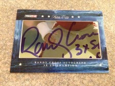RANDY CROSS 2007 TRI STAR SIGNA CUTS AUTOGRAPH AUTO SP #D /24 SAN FRAN 49ERS