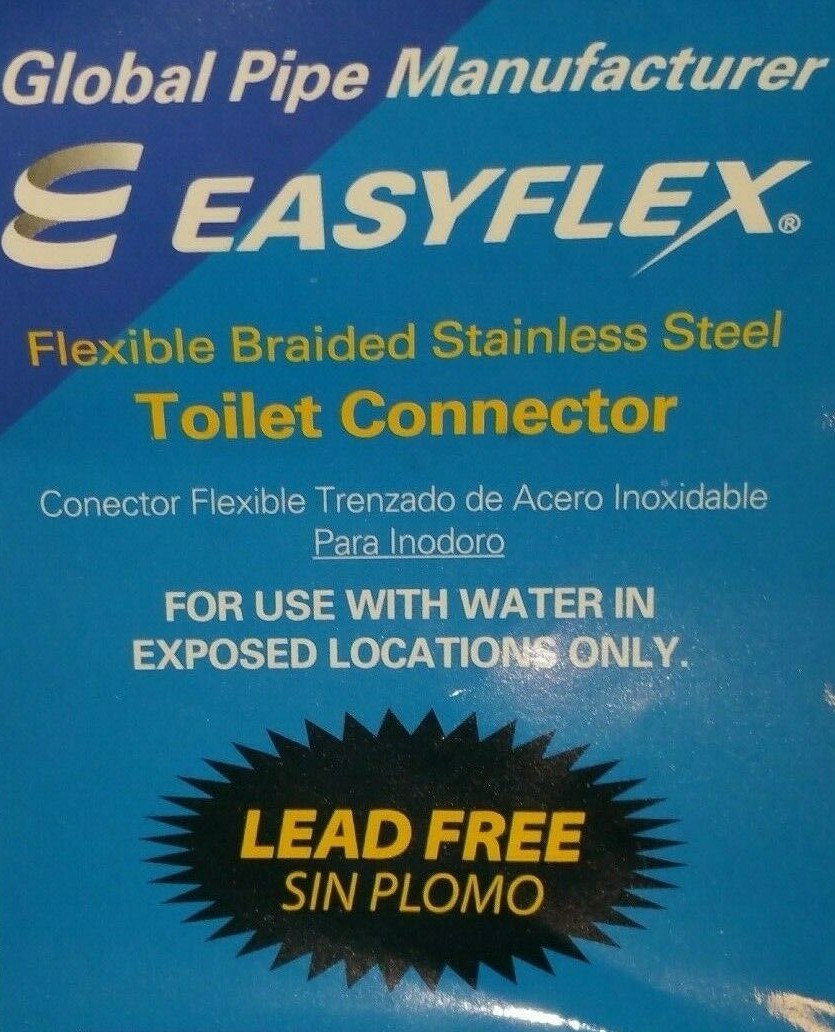 10 PACK Toilet Supply Line Stainless Braided 3/8" Compression x Ballcock x 12"