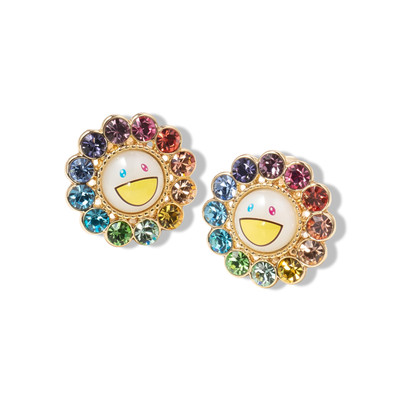 Takashi Murakami x Liquem - Boucles d Oreilles - Fleur (Arc - en - ciel)