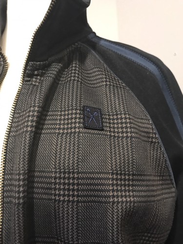 mens marc ecko cut & sew full zip team black blue track casual