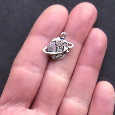 8 Travel Charms Antique Silver Tone 2 Sided with Awesome Details - SC829