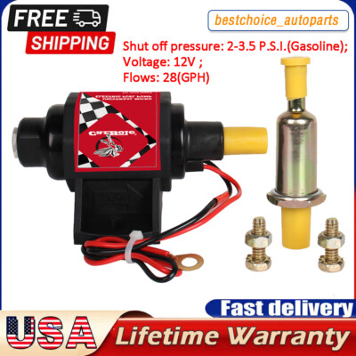 #ad 5 16#x27;#x27; Electric Fuel Pump 12V 2 3.5PSI 42GPH Low Pressure Gasoline Universal NEW $24.99