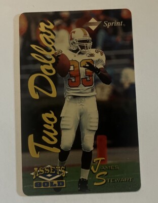 1995 Assets Gold Phone Cards $2  #18 James Stewart