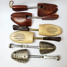 3 Pairs Shoe Keepers Forms Stretchers Ecko & Rochester Shoe Co USA Vtg Lot of 3