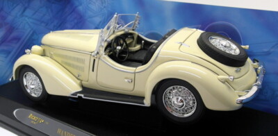 Ricko 1/18 Scale Diecast - 32108 Wanderer W25K Roadster 1936 Cream