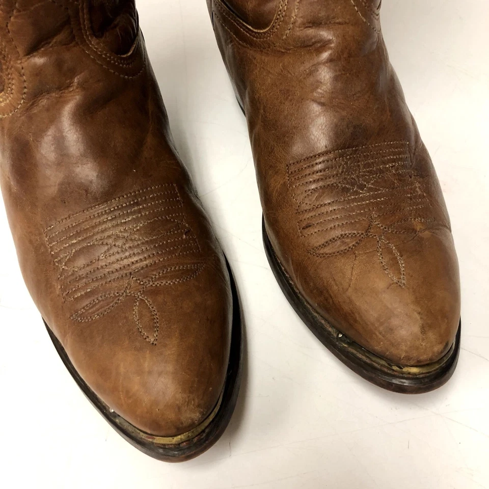 De Colección Durango Coñac Cuero OILED Vaquero Western Motocicleta RODEO Botas de Montar 10 Foto 4 de 4