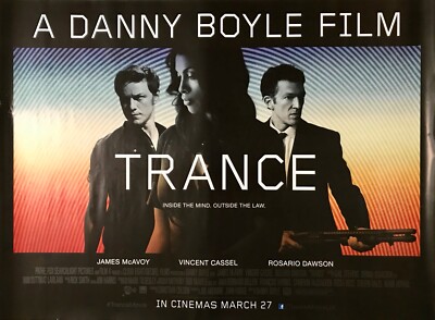 Trance 2013 Original DS Quad Poster Danny Boyle James McAvoy Cassel Dawson