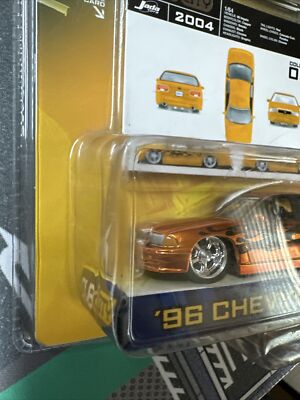 Jada 1996 Chevy Impala SS Dub City Orange Copper w/Flames w/RRs
