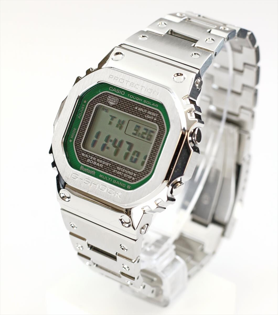 Casio G-SHOCK GMW-B5000D-3JF Full Metal Silver Green Men's Watch